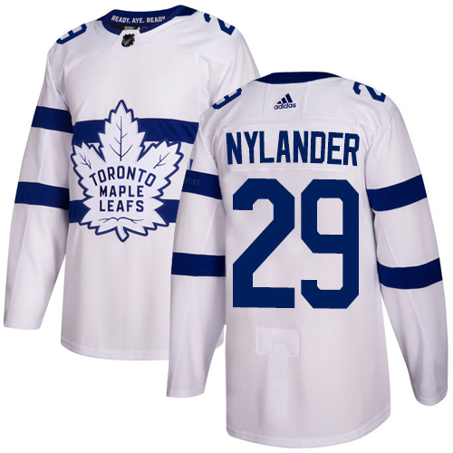 Adidas Maple Leafs #29 William Nylander White Authentic 2018 Stadium Series Stitched Youth NHL Jersey - Click Image to Close